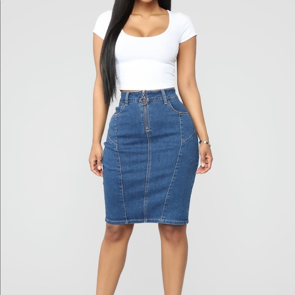 VERY SEXY Denim pencil skirt medium - Picture 2 of 4